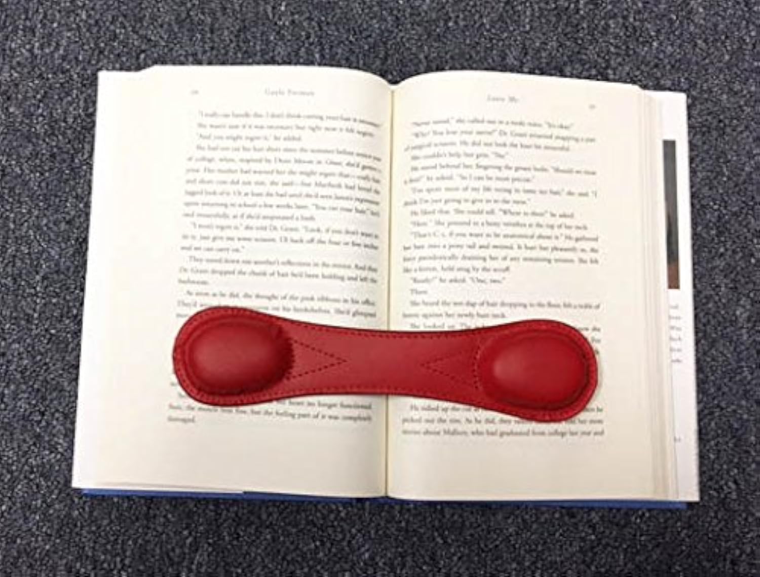Weighted Bookmarks Genuine Leather, Weighted Bookmark for Hands-Free Reading, Book Holder for Cookbooks and Study - 8.5 Inch