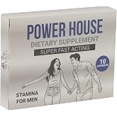 Power House Supplement for Men Energy Stamina Endurance Performance Support | Fast-Acting Formula with Citrulline, Vitamin B6, Epimedium, Tribulus, Maca, Velvet Bean, Tongkat Ali &amp; Magnesium