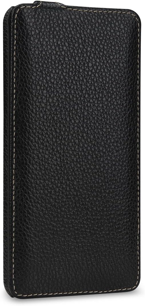 StilGut Slim Vertical Flip Case for Honor 7X, Genuine Leather Huawei Honor 7X Case, Black - Image 5