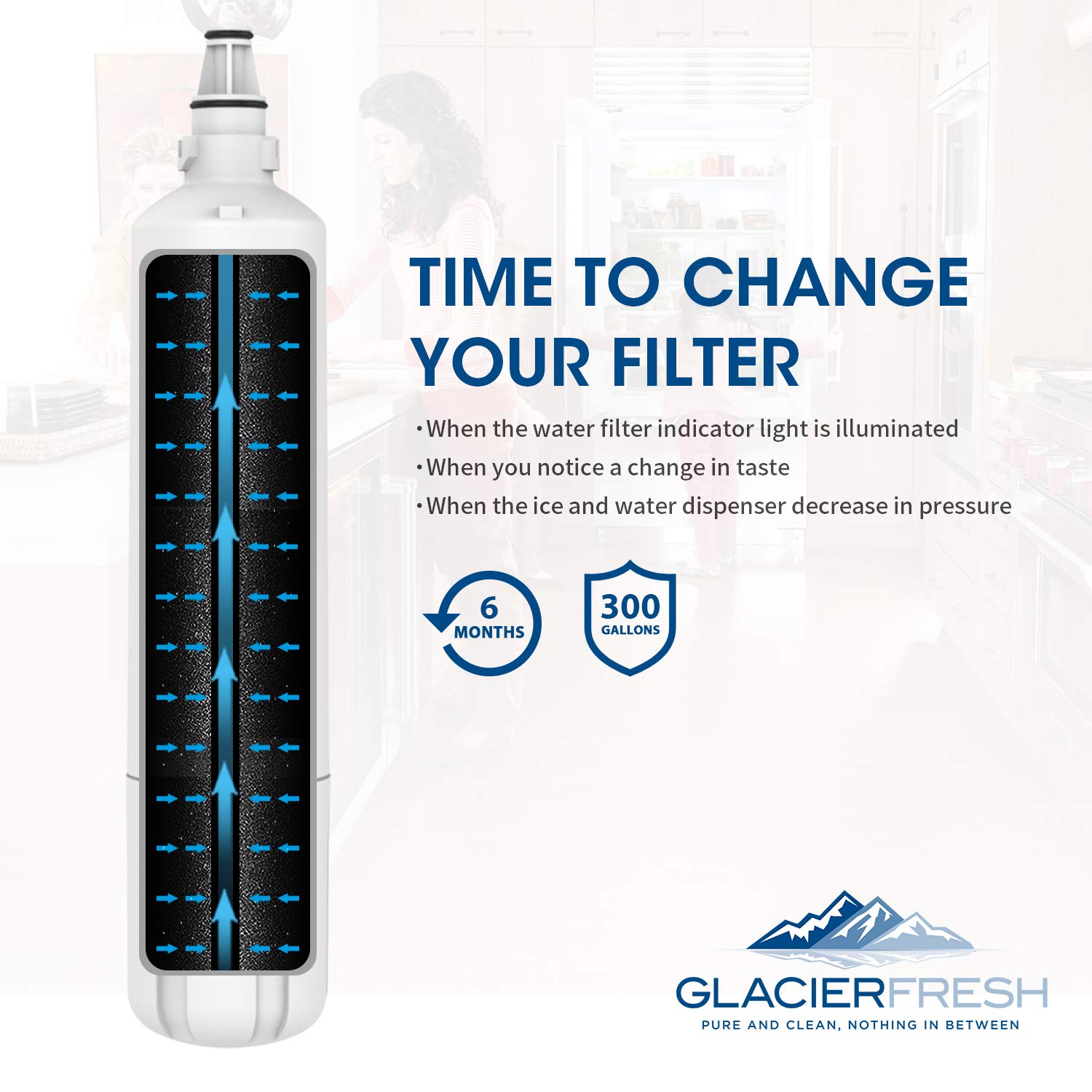Glacier Fresh 4204490 Subzero - Filtro de agua de repuesto para ...