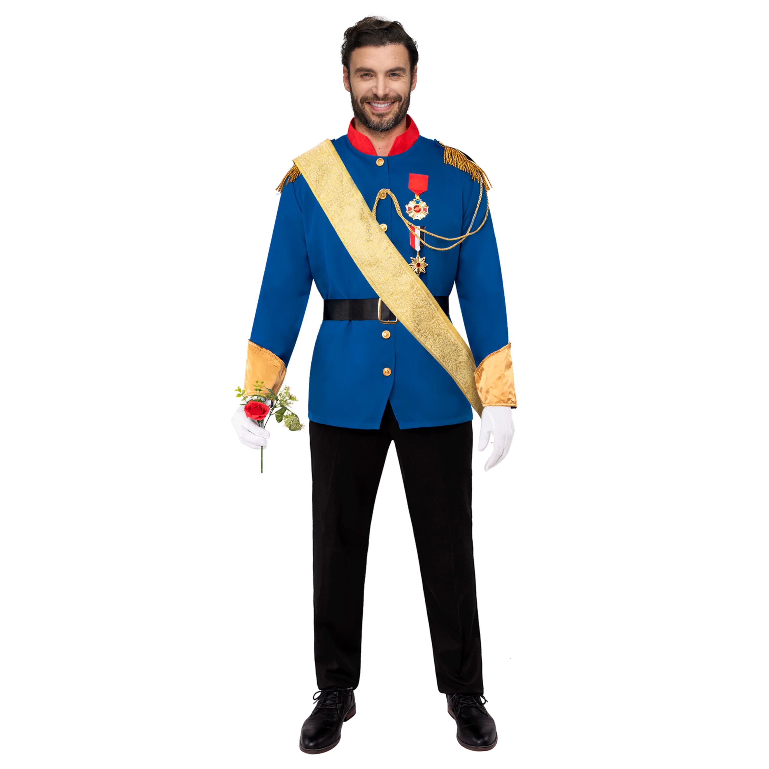 Spooktacular Creations Men Storybook Character Prince Charming Costume for Halloween - Adult Size S