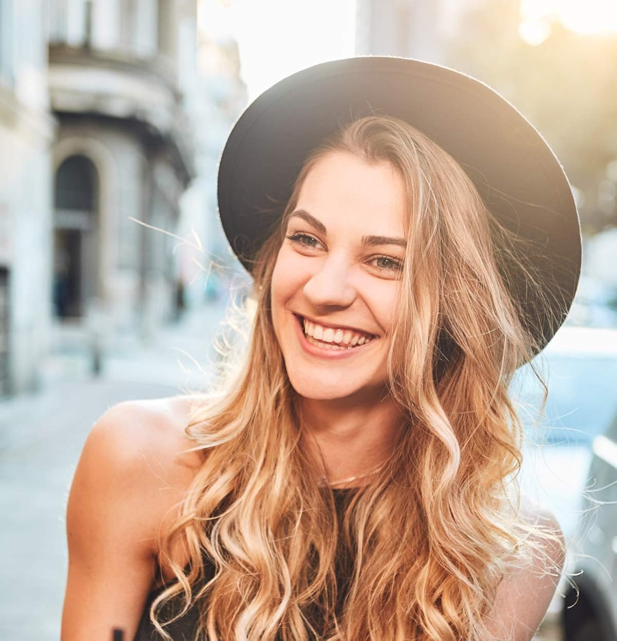 Lanzom Womens Classic Wide Brim Floppy Panama Hat Belt Buckle Wool Fedora Hat (One Size, Black) at  Women’s Clothing store