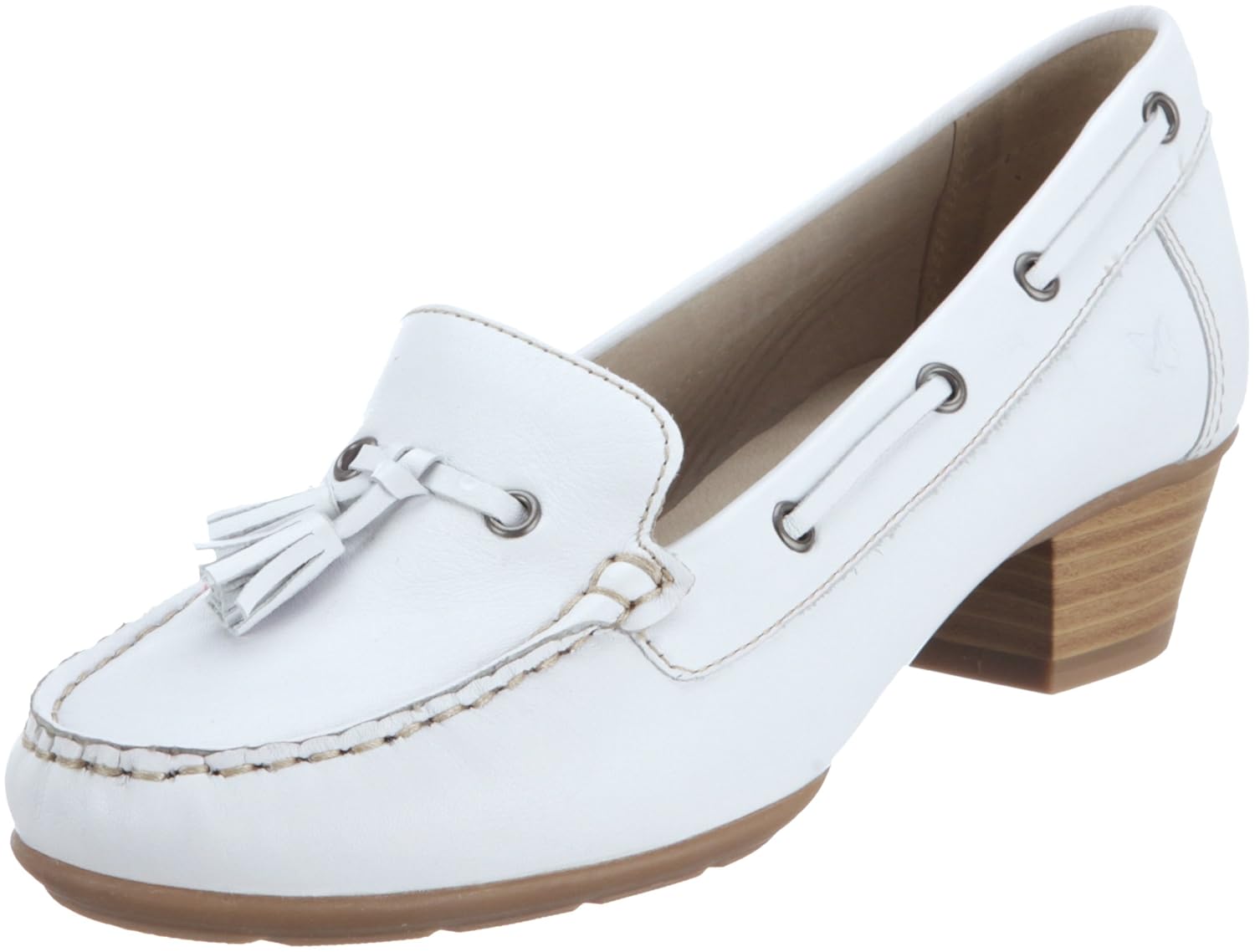 CAPRICE Women's Loafers 992435228 White 100 5 UK Amazon.co.uk