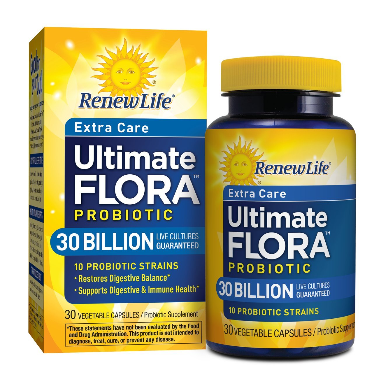 Renew Life Adult Probiotic Ultimate Flora Probiotic Extra Care, Shelf