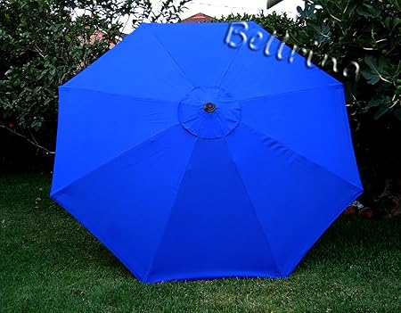 Amazon Com Bellrino Decor Replacement Royal Blue Strong Thick Umbrella Canopy For 10ft 8 Ribs Canopy Only Garden Outdoor