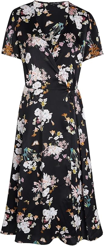 amazon floral wrap dress