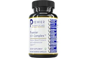 Premier Research Labs Premier BP Complex - Heart Health Supplements, BP Formula, Garlic Allicin Supplement, Natural Herbal BP Support Pills with Reishi & Cayenne Pepper - 60 Vegetarian Capsules