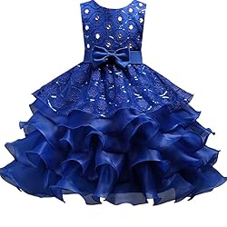 DreamHigh Wedding Flower Girl's Ruffles Lace Cute