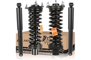 MOSTPLUS 4 Set Rear and Front Quick Complete Struts Shocks Absorbers 37203 171577L 171577R Compatible for 2007-2011 Dodge Nitro 2002-2012 Jeep Liberty