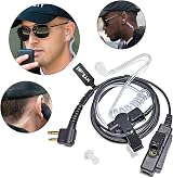 HYS Covert Acoustic Tube Security Earpiece PTT Mic for Motorola CP040 DP1400 view 7