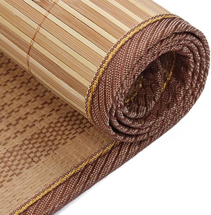 YUJIANHUAA Bambus Matte 90x190cm - Kühlmatte Sommer Mahjong Design Für Bett & Sofa