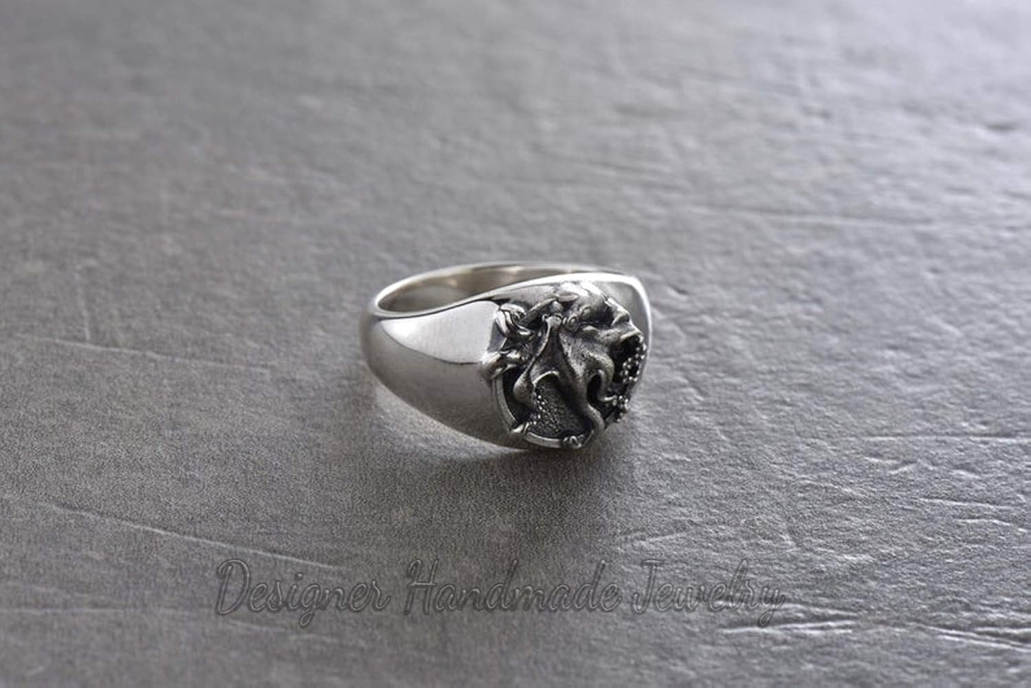 octopus signet ring