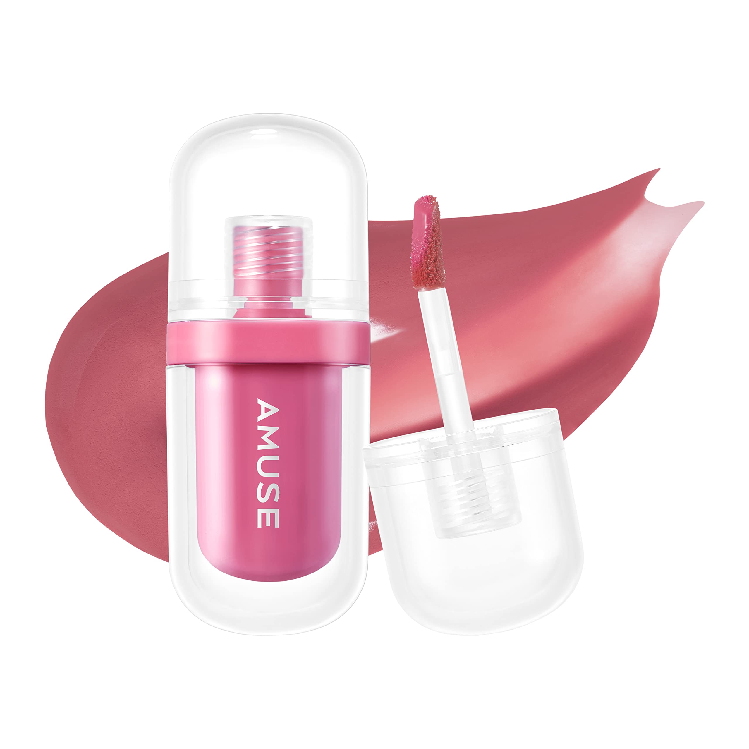 Amuse JEL-FIT TINT 12-Hour Lasting Jelly-Like Texture Moisturizing Lip Stain Vegan in Handy Size for Travel (08 GORGEOUS MAUVE)