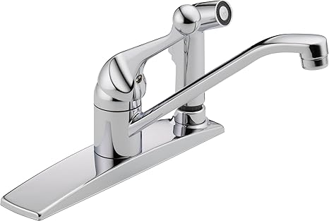 Delta Faucet 300lf Wf Classic Single Handle Kitchen Faucet With Integral Spray Chrome Touch On Kitchen Sink Faucets Amazon Com Industrial Scientific