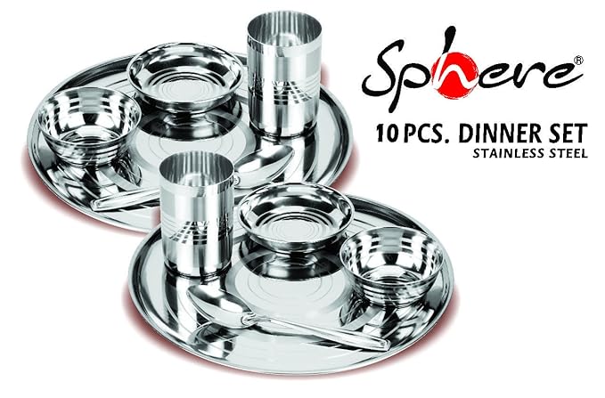 Sphere Stainless steel 10 Piece Couple set