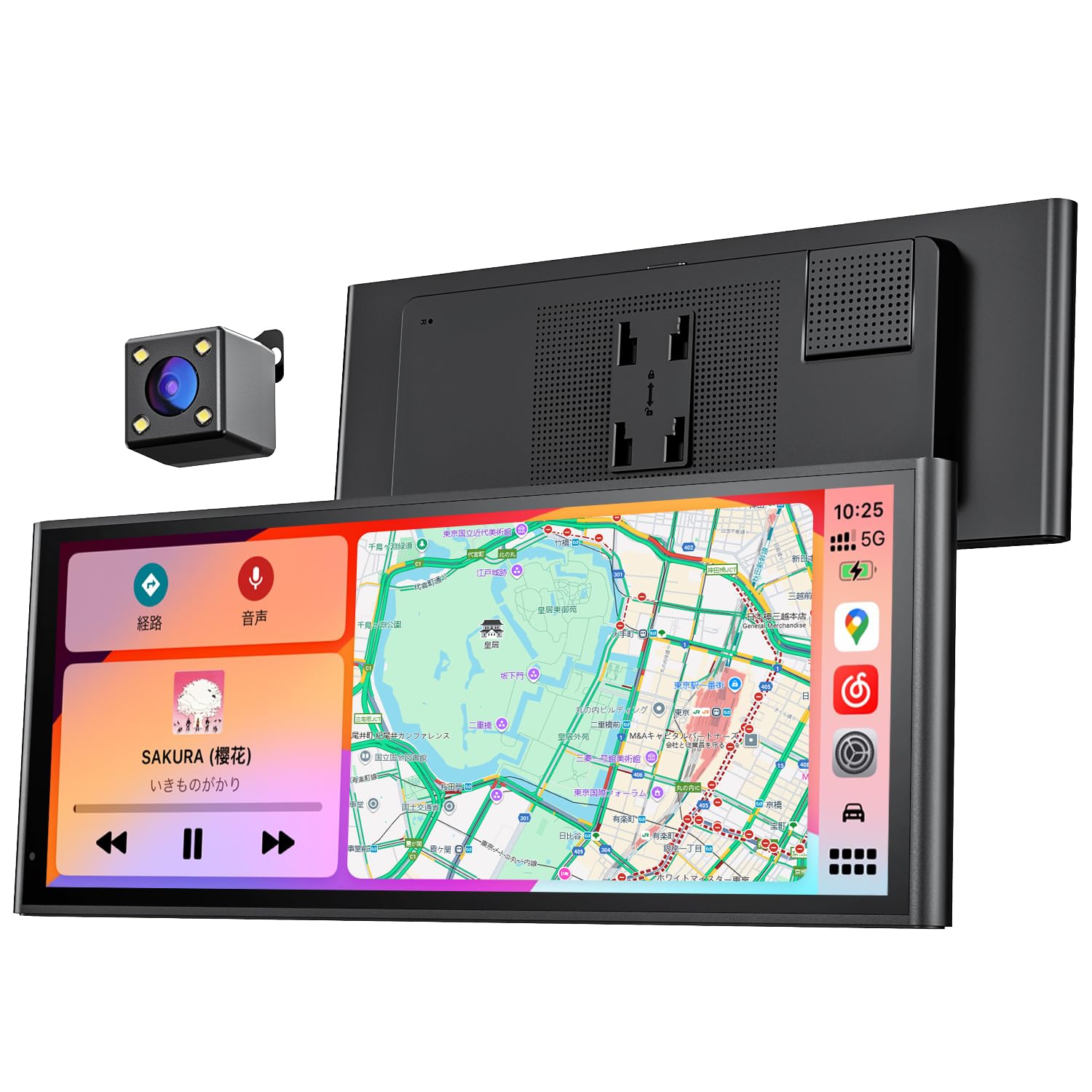 Krunia ディスプレイオーディオ 9.26インチ ワイヤレス CarPlay & Android Auto 対応 ポータブルカーオーディオ リアカメラ付き 駐車補助 高輝度IPSタッチスクリーン 車載モニター Bluetooth/AUX/FM ミラーリング Siri/Google音声制御 OTAアップデート 工事不要 取付簡単 多車種対応商品画像