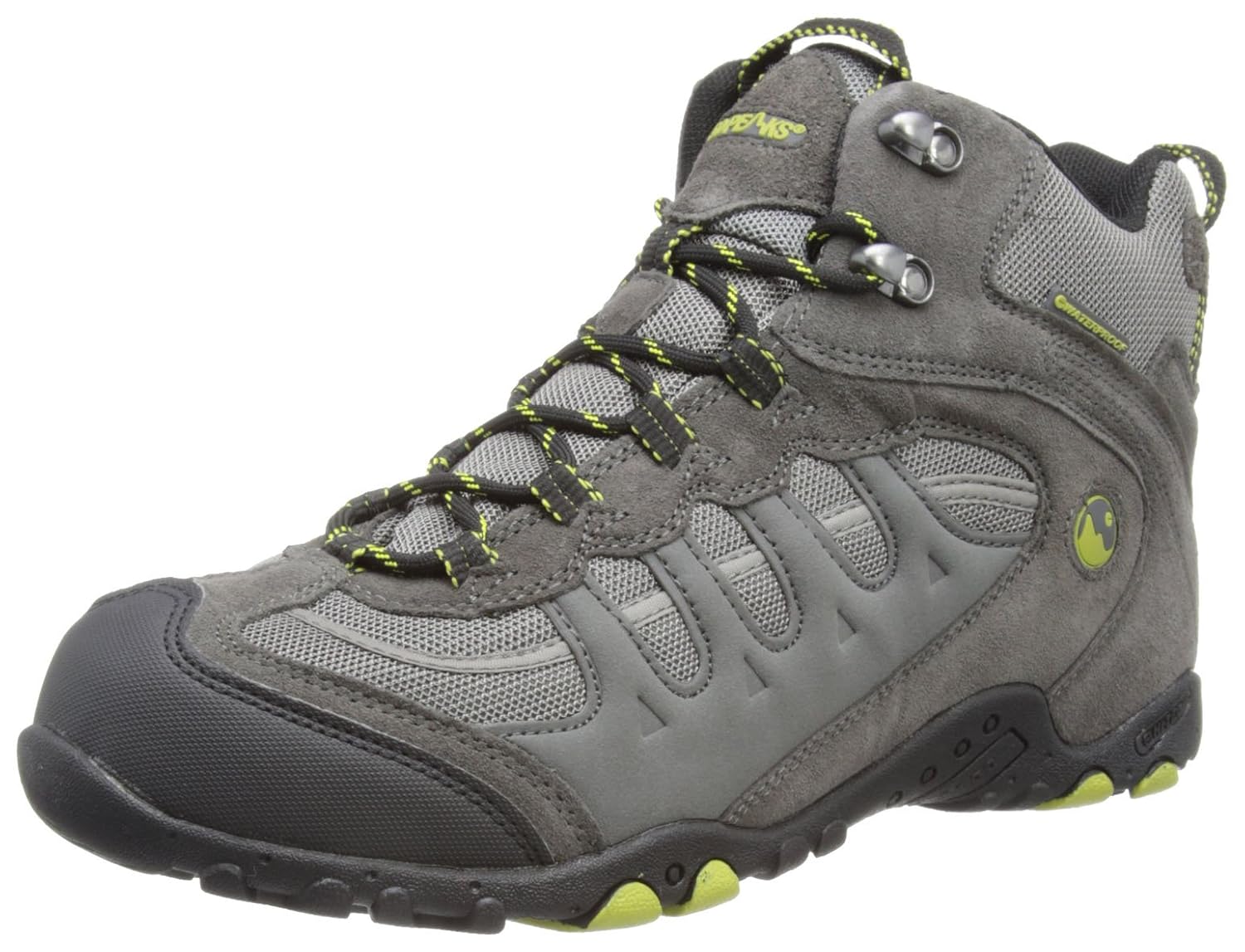 HiTec Mens Penrith Mid WP M Trekking and Hiking Boots P002477/054 Charcoal/Chartreuse 10 UK, 44