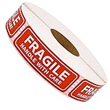 Methdic Fragile Stickers - 1"x 3" Strong Adhesive