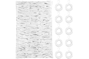 DNPHRPY 600 PCS Loom Loops Potholder 6" 7" inch DIY Arts Crafts for Kids and Adults Potholder White Knitting Loops Weaving Flexible Loom Kit Elastic Ideal for Girls Ages DIY Crafts Supplies