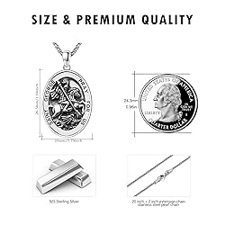 DOTBJ 925 Sterling Silver St George Pendant