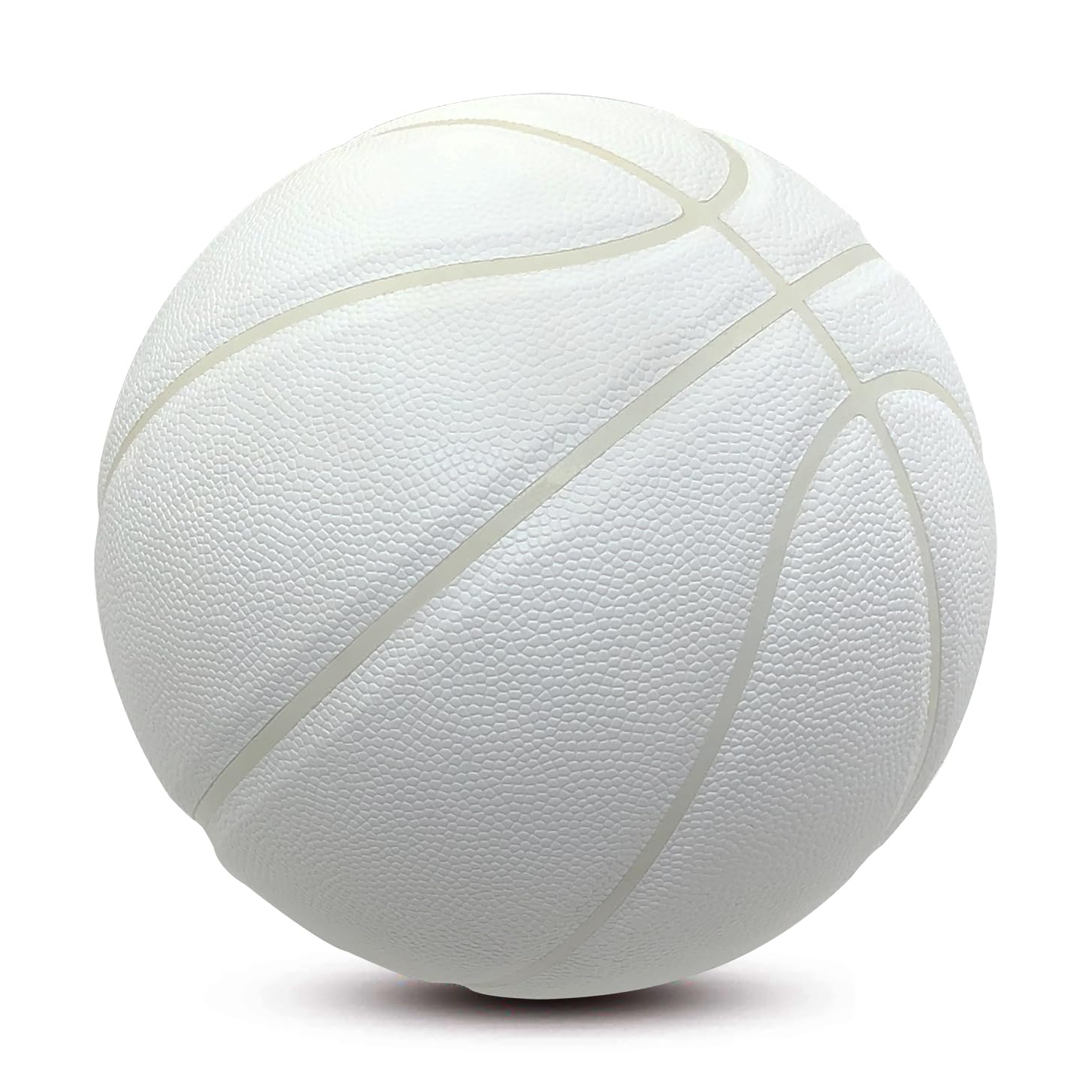 Photo 1 of MINDCOLLISION Size 5/6/7 No Logo Basketball, Solid Color Basketball, Can Be Used for Autographs, Clubs, Training, Event Prizes,White,Size 6