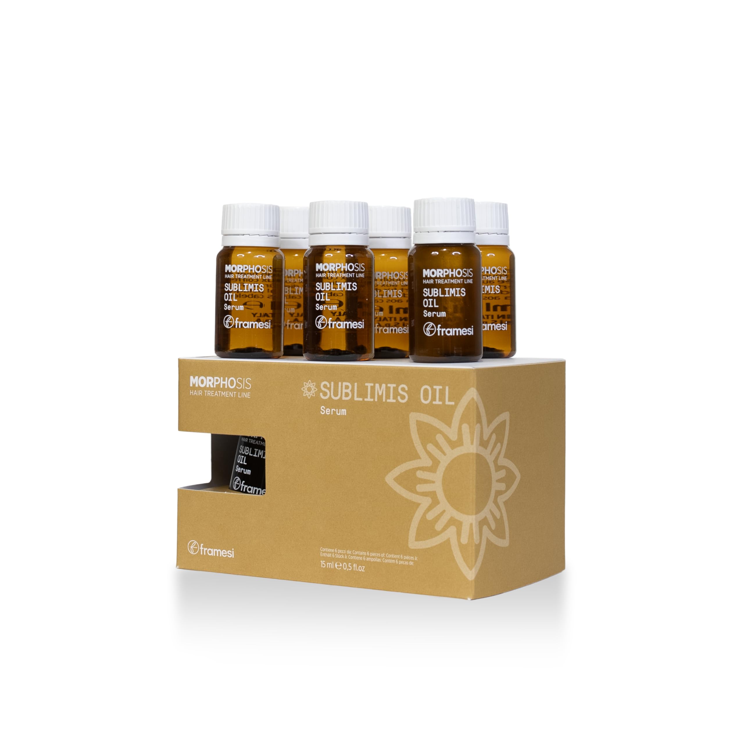 Framesi | New Morphosis Hair Treatment Line | Sublimis Oil Serum 6 x 15 ml