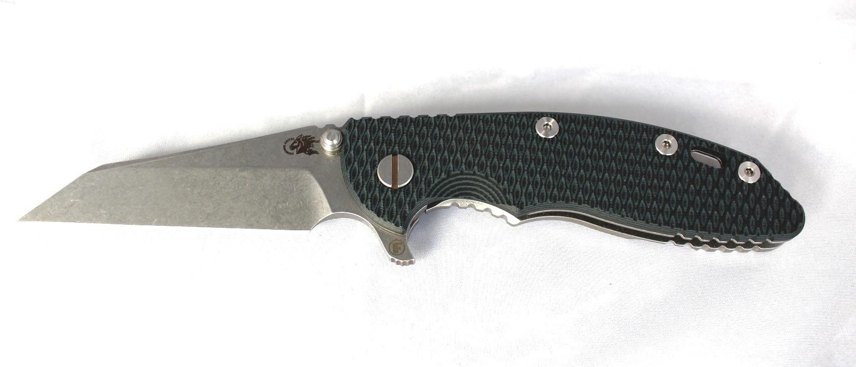 Rick Hinderer Fatty XM-18 Wharncliffe Blade and Black Handles