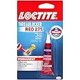 Loctite Threadlocker Red 271 - Permanent Thread Lock Glue for Nuts, Bolts, & Fasteners, High Strength Screw Glue to Prevent Loosening & Corrosion - 6 ml, 12 Pack