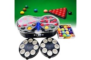 2-in-1 Pool Ball Cleaner, Automatic Billiard Ball Polishing Cleaning Machine for 16/22 American & British Billiard/Snooker Ba