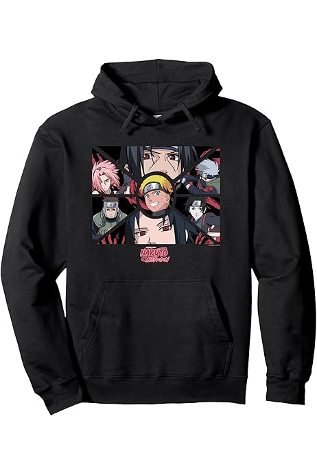 Amazon.com: Naruto Shippuden Team 7 Group Anime Pullover Hoodie : Clothing,  Shoes \u0026 Jewelry