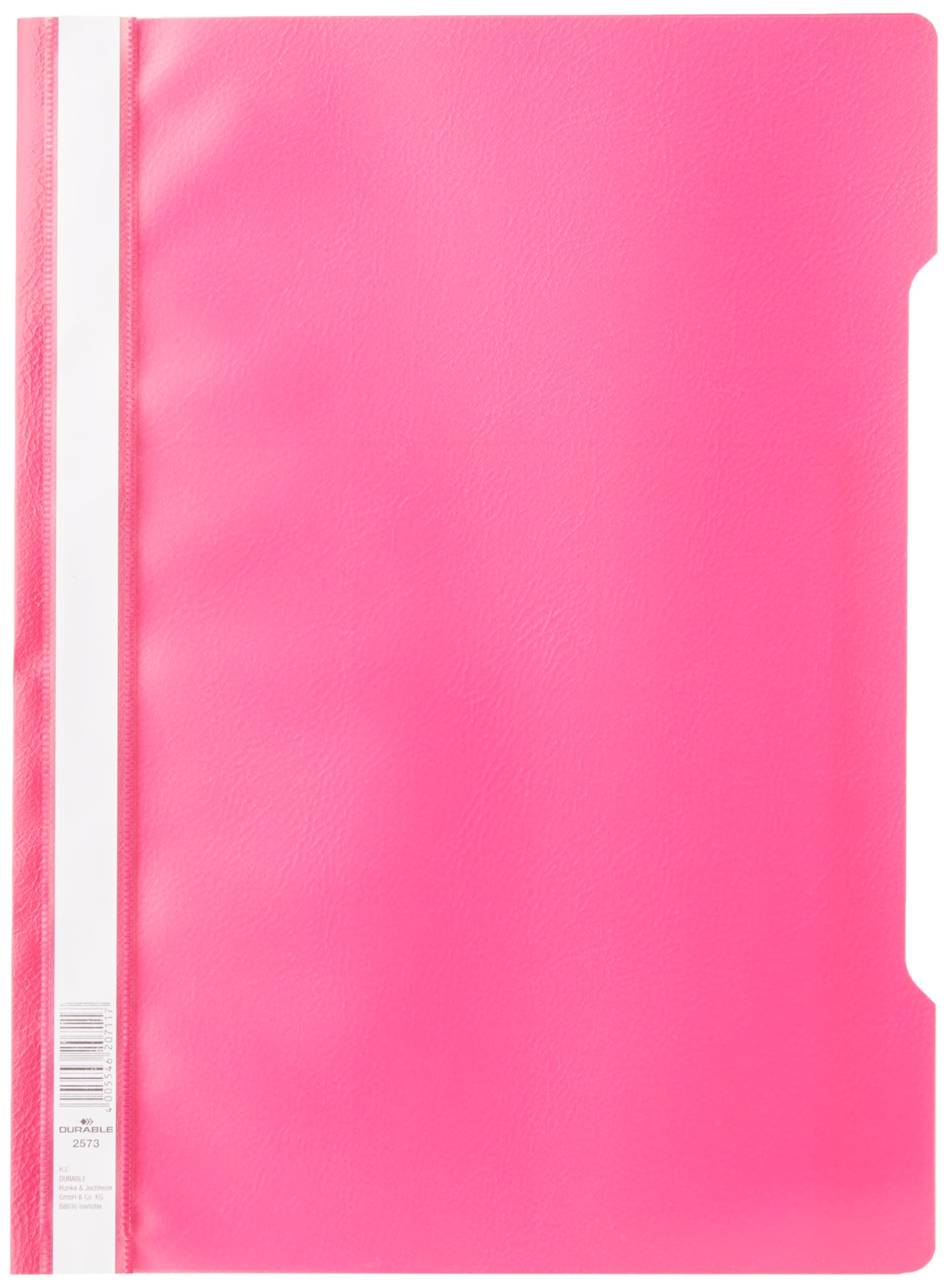 Durable Clear View A4 Document Folder Crimson | Transparent Front Cover | Pack of 50 Folders | Perfect For Holding A4 Punched Documents, Purple Red