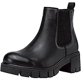 Vepose Women's 936 Chelsea Ankle Boots Platform Lug Sole Elastic Slip on Booties