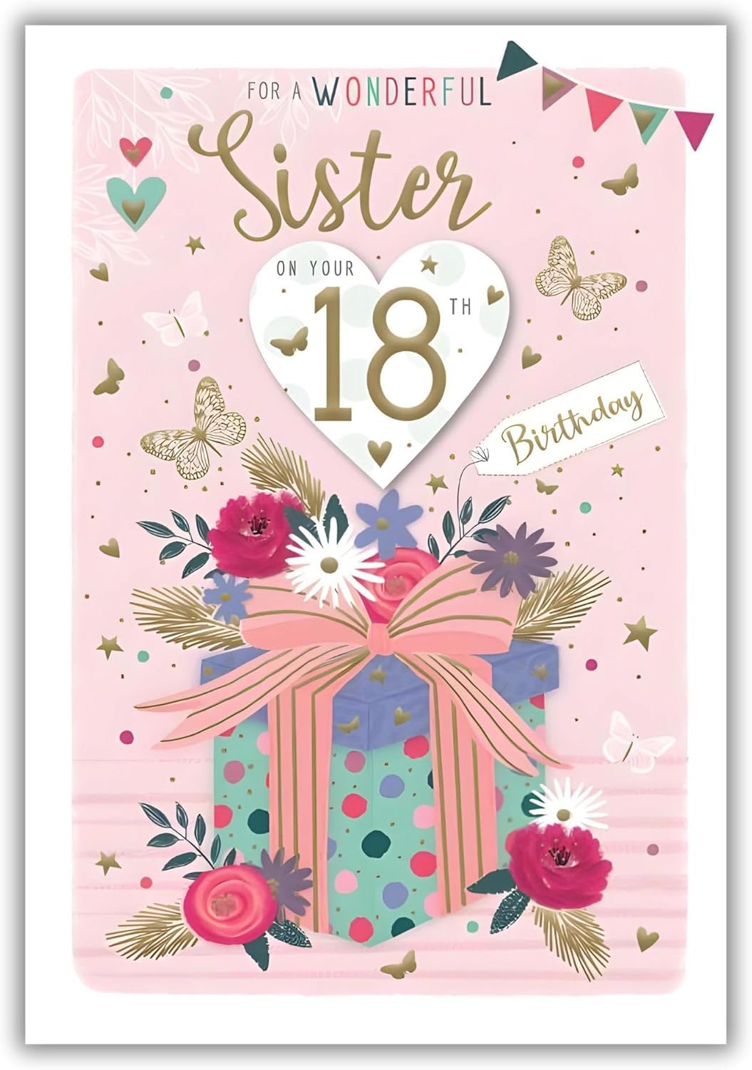 Sister Happy 18th Birthday To You Birthday Card