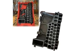 Impact Wrench and Socket Kit Insert for Milwaukee Packout, Compatible with M12 FUEL Stubby 3/8" Impact Wrench and 3/8" Socket