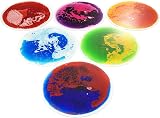 Art3d Liquid Sensory Floor Decorative Tiles 19.7x19.7 Colorful 6 Tiles view 2