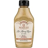 Maille x Mike's Hot Honey Dijon Mustard 9.4 oz, Squeeze, Spicy Honey 1PK | For sandwiches, marinades, vinaigrettes and recipes; gluten-free; Hot Honey Dijon; 9.4oz.