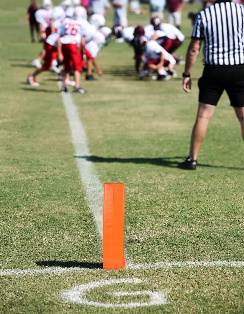 Crown Sporting Goods Anchorless Weighted Football Pylons (Set of 4), Orange : Sports & Outdoors