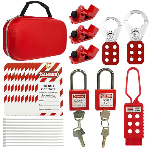 Young Dance Electrical Lockout Tagout Kit -Lock Out Tag Kits for OSHA ...
