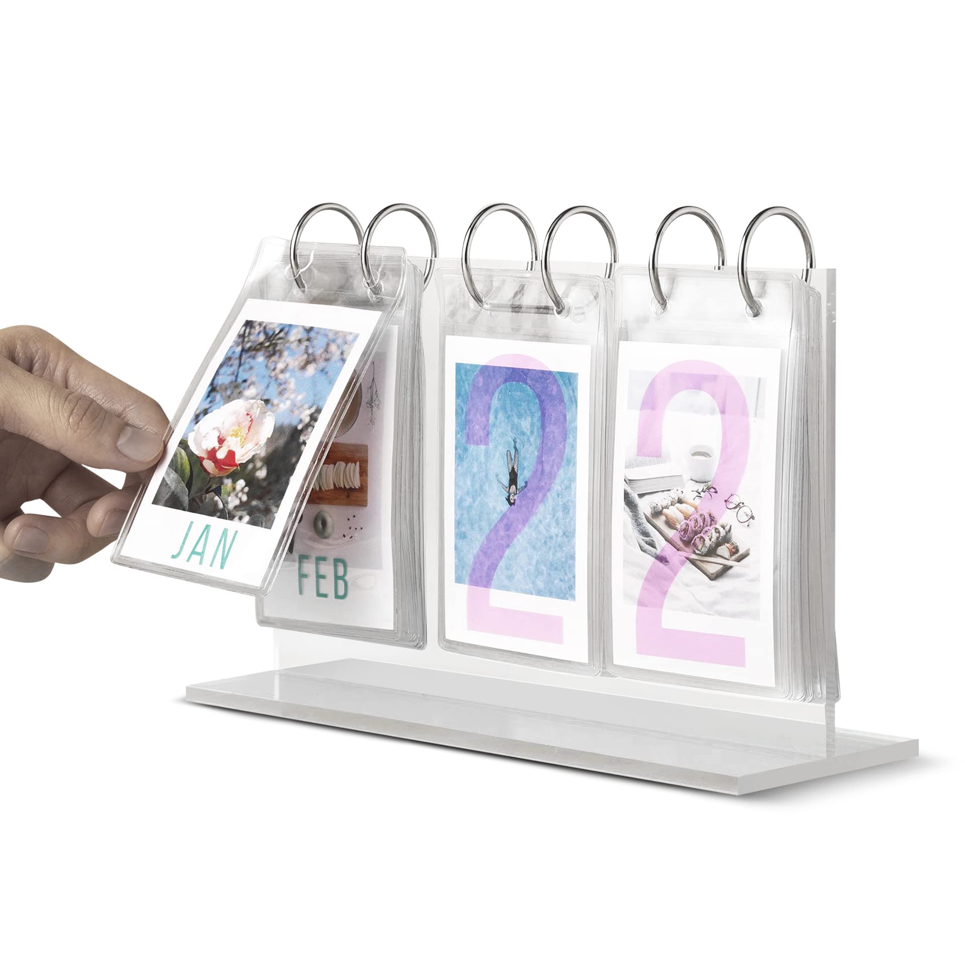 Elil Instax Flip Frame Photo Calendar for 25 Films