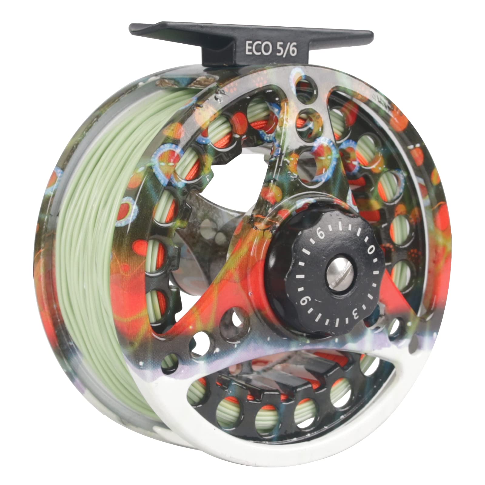 Photo 1 of M MAXIMUMCATCH Maxcatch ECO Large Arbor Fly Fishing Reel (3/4wt 5/6wt 7/8wt) and Pre-Loaded Fly Reel with Line Combo (Brook Trout Fly Reel Loaded Moss Green Line, 3/4 Weight)