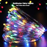ooklee Fairy Lights Battery Operated 2 Pack 10M 100 LED Waterproof Copper Wire view 4