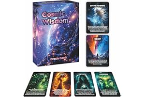 HAN YU BOWEN Cosmic wisdom Oracle Cards, Life Path Universe Spiritual Wisdom Oracle, Universe Manifestation oracle deck, Zodiac Manifestation oracle cards. Predictions , Astrology and Horoscope cards(3.42*4.72)