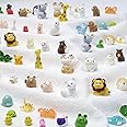 ZMRU 36 Types Forest Mini Resin Animals, Plastic Tiny Animals to Hide, Miniature Animals Figures for Fairy Garden, Dollhouse, Terrariums, Shadowboxes, Cake Topper Decor