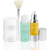 Distinction Skincare Kit with Face Serum, Cream, Mask &amp; Powder Set w/ Brush | Complete skincare set, serum, cream, mask powder &amp; activator, anti-aging, hydrating &amp; firming, face &amp; neck, all skin types