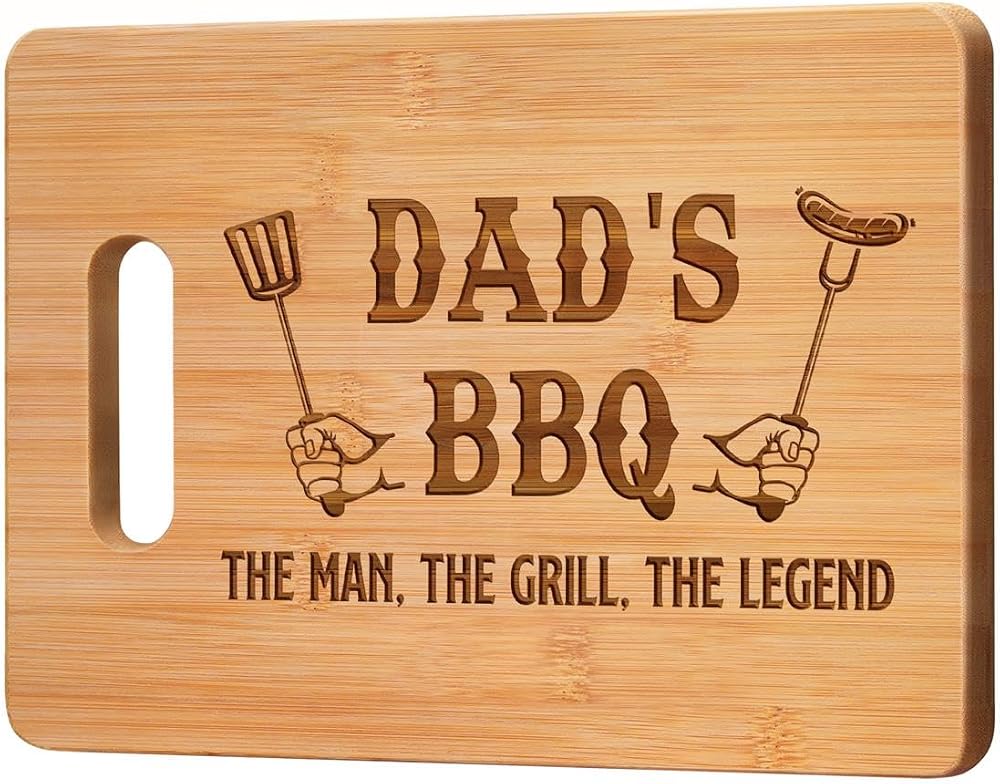 Gleevara Bamboo Chopping Board for Dad - Unique Gift from Daughter Son