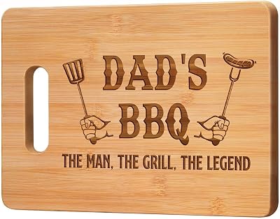 Gleevara Bamboo Chopping Board for Dad - Unique Gift from Daughter Son