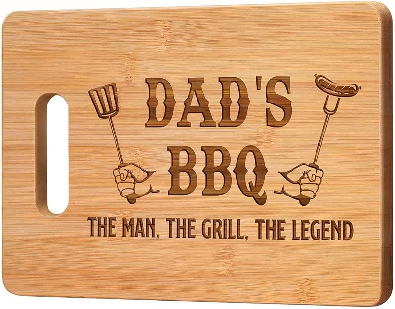 Gleevara Bamboo Chopping Board for Dad - Unique Gift from Daughter Son