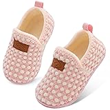 Lefflow Toddler Winter Warm Shoes Girl Fuzzy House