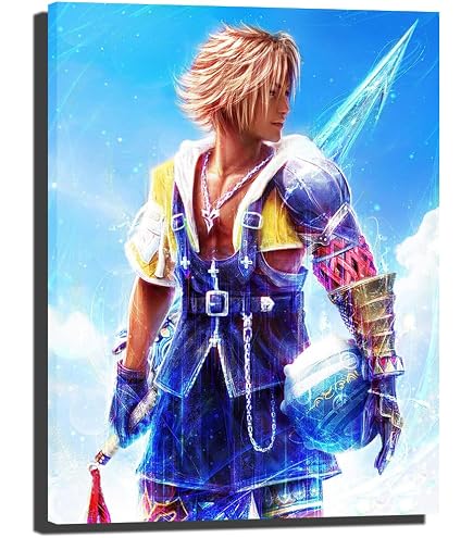 Amazon.com: Final Fantasy CGC Huge Poster X Tidus PS2 PS3 PS4 Vita