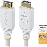 StarTech.com 10ft (3m) Premium Certified High Speed HDMI Cable, 4K 60Hz/1440p 144Hz, 18Gbps, UHD HDMI 2.0 Cord, TPE Jacket, W